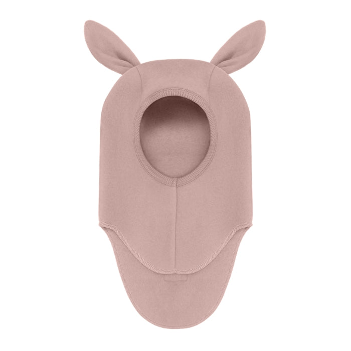 Huttelihut Czapka Kominiarka wełniana z długimi uszami Mahogany Rose