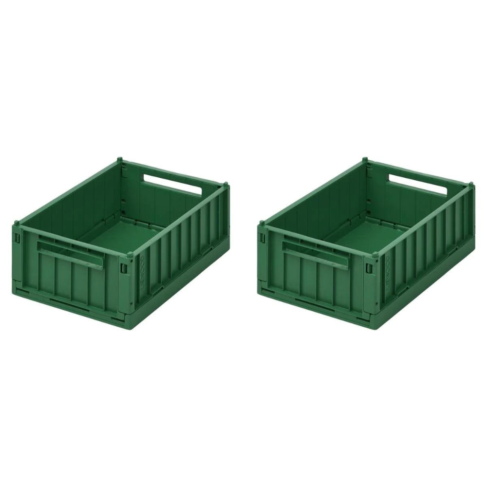 Liewood Skrzynki na zabawki Weston Garden green 2 szt. rozmiar S