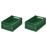 Liewood Skrzynki na zabawki Weston Garden green 2 szt. rozmiar S