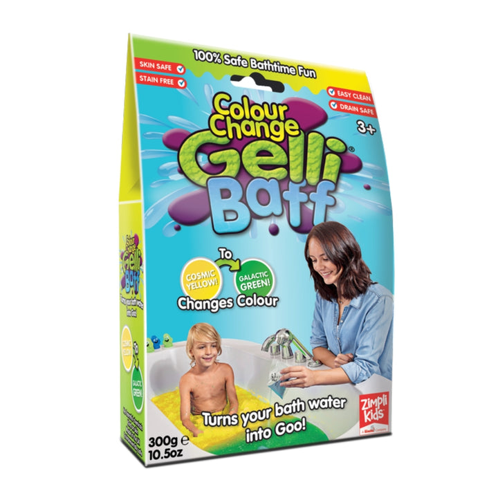 Zimpli Kids Magiczny proszek do kąpieli Gelli Baff Colour Change kosmiczny żółty