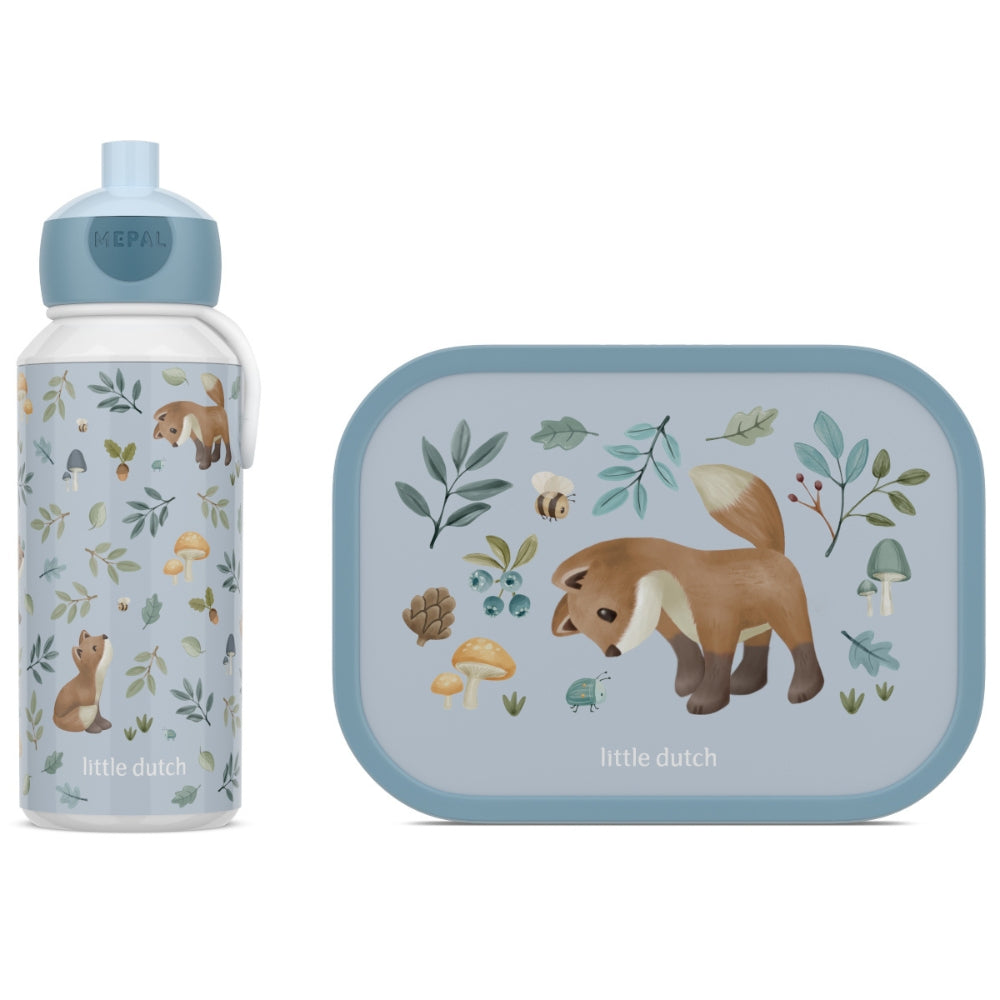 Little Dutch & Mepal Zestaw lunchbox i bidon dla dzieci Forest Friends