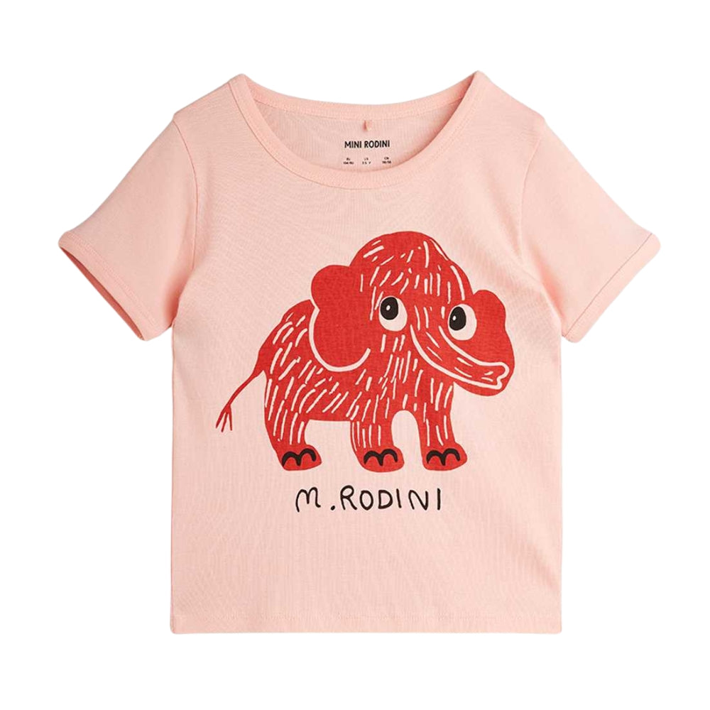 Mini Rodini Koszulka dla dzieci Mammoth pink