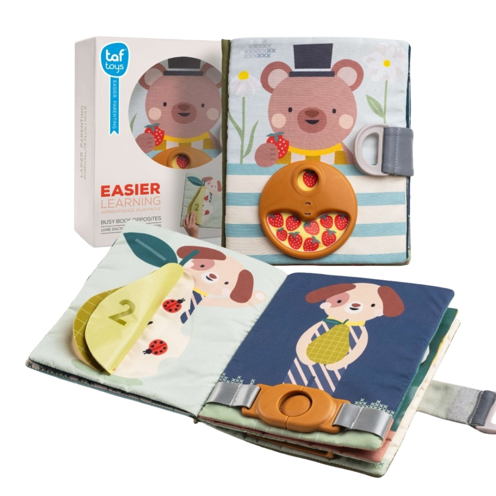 Taf Toys Książeczka dla niemowlaka Przeciwieństwa Fantasy Busy Book