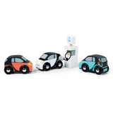 Tender Leaf Toys Drewniane autka dla dzieci Smart Car