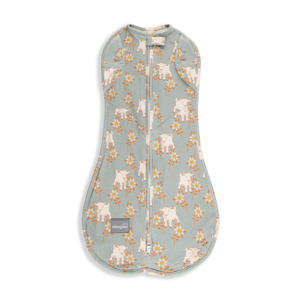 Sleepee Otulacz dla niemowlaka Second Step Vintage Animals Sky Blue