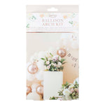 Gingerray Balony lateksowe zestaw Girlandy Peach, White & Rose Gold