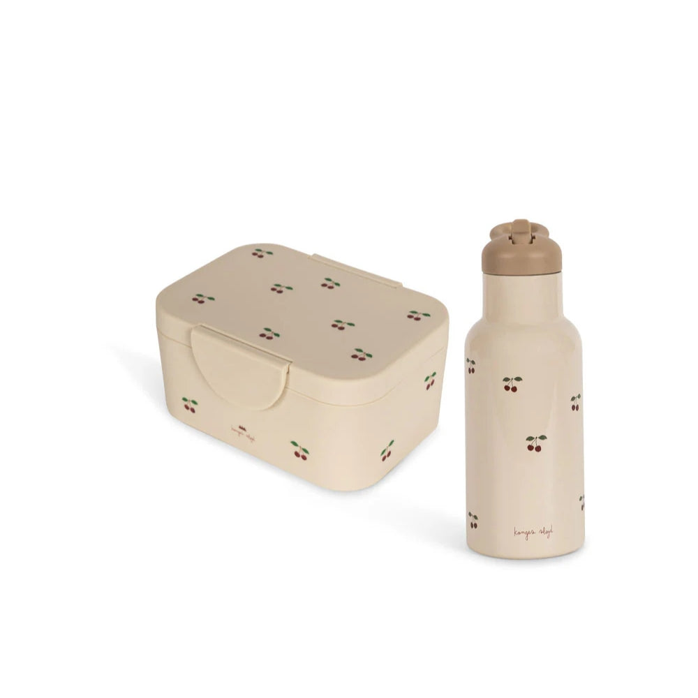 Konges Slojd Zestaw dla dzieci lunchbox i bidon Cherry Blush