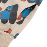Bobo Choses Bluza z kapturem dla dzieci Doggy Mate all over Offwhite