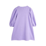 Mini Rodini Sukienka dla dziewczynki Cat with bowtie Purple