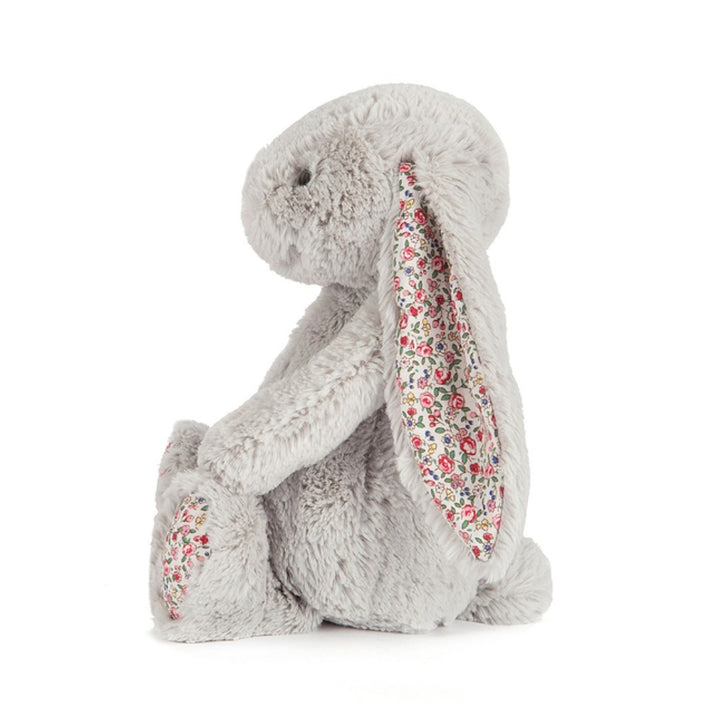 Jellycat Królik 31 cm kwieciste uszy srebrny