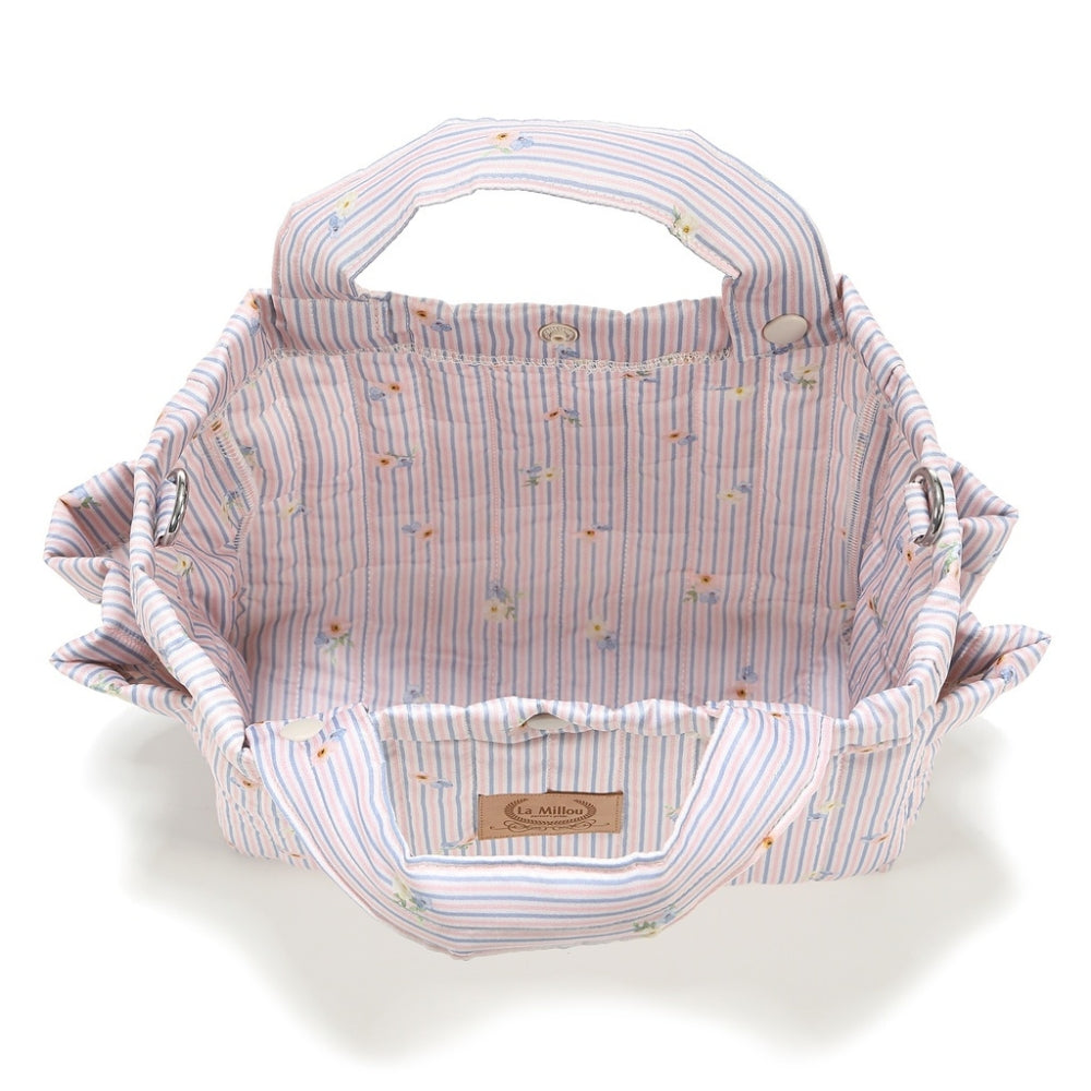 La Millou Organizer do wózka ortalion pikowany English Garden