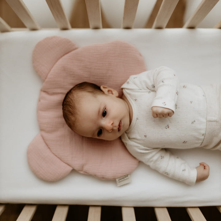 Sleepee Misiowa muślinowa poduszka dla niemowlaka Rose