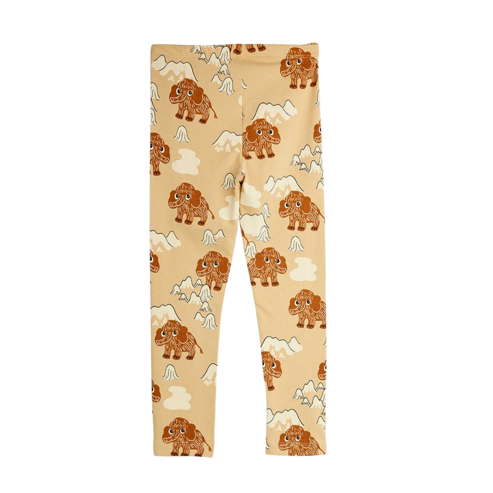 Mini Rodini Leginsy dla dziewczynki Mammoth Beige