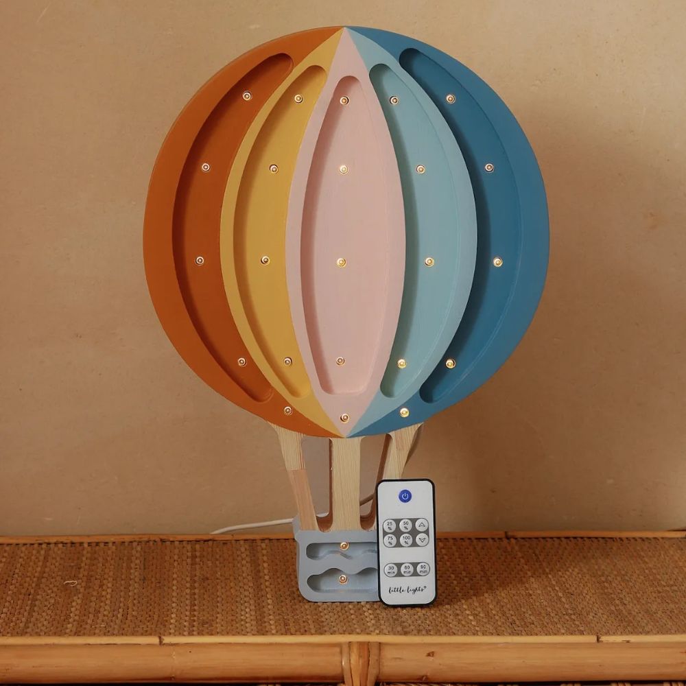 Little Lights Lampka dla dzieci Hot Air Baloon Retro Rainbow