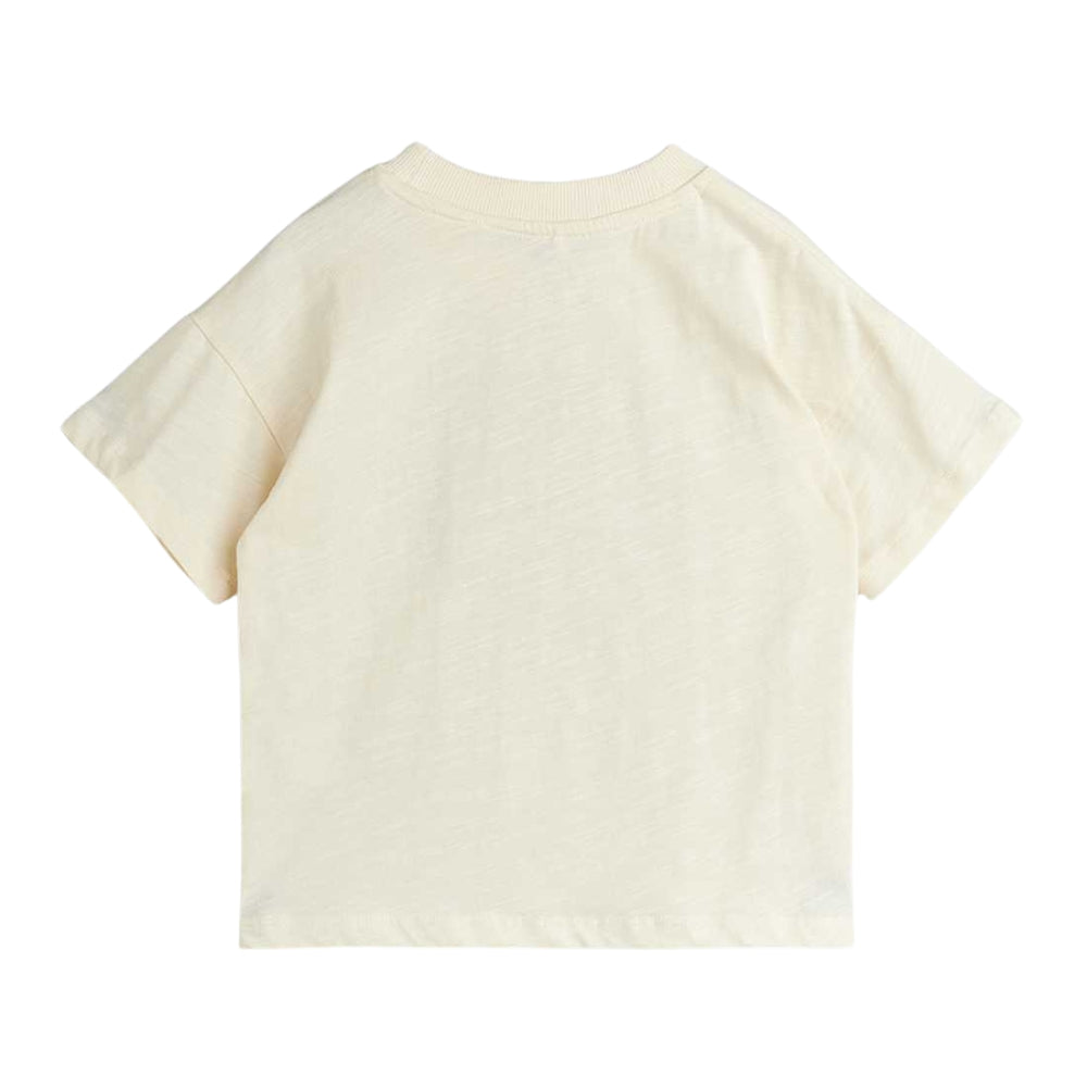 Mini Rodini Koszulka dla dzieci Bear Offwhite