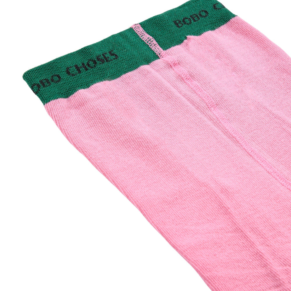 Bobo Choses Rajstopy dla dzieci Block Tights Pink