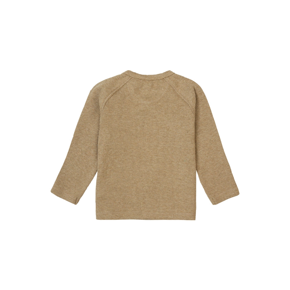 Noppies Koszulka dla niemowlaka z długim rękawem Nanyuki Light Green Melange