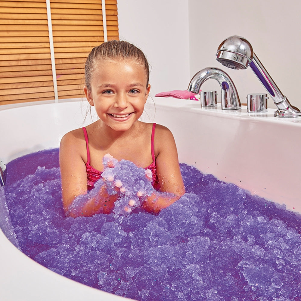 Zimpli Kids Magiczny proszek do kąpieli Gelli Baff Glitter fioletowy i błękitny 4 użycia