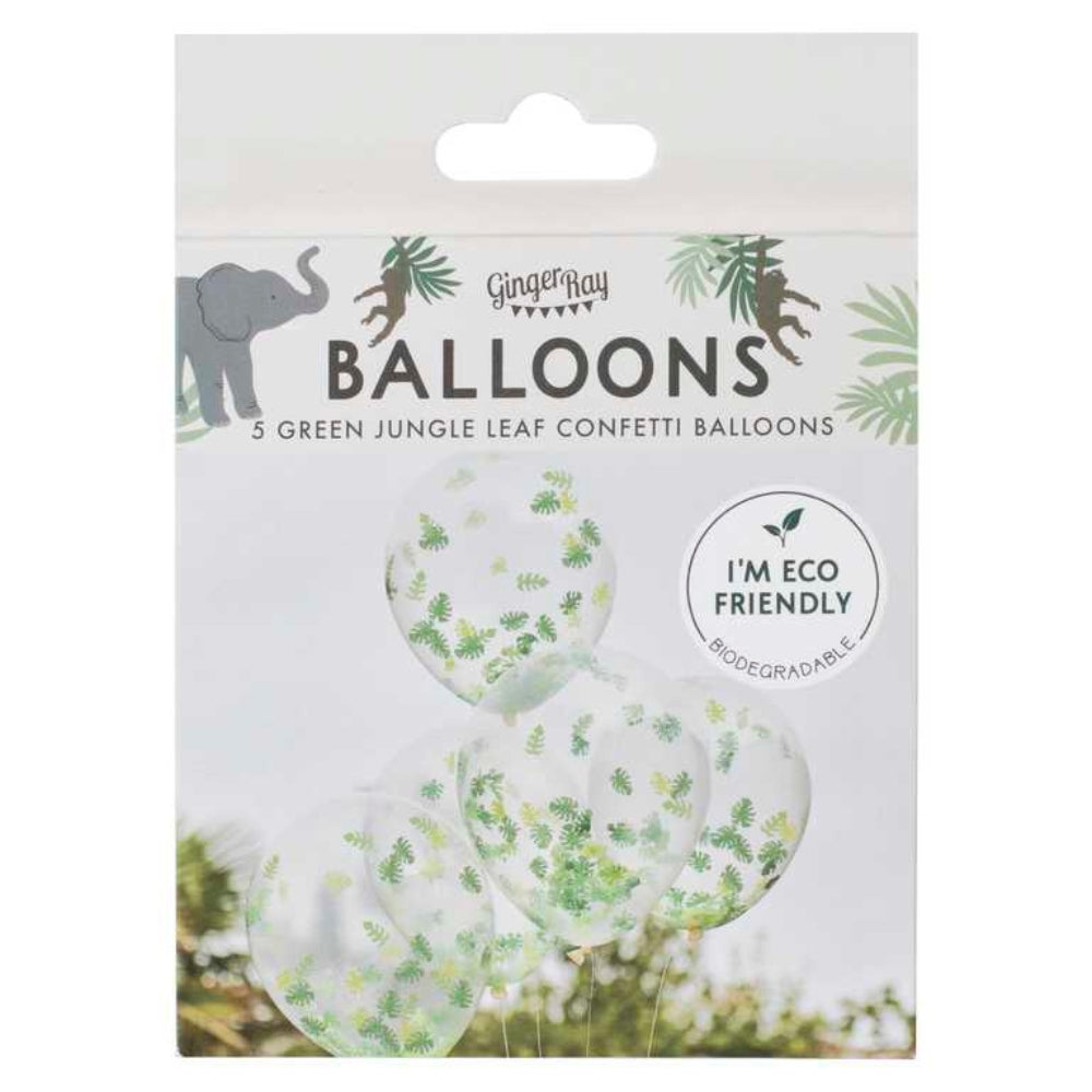 Gingerray balony lateksowe Jungle Confetti