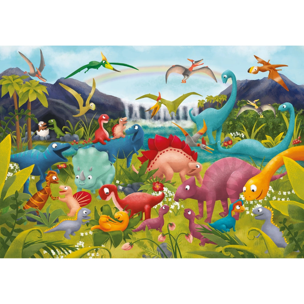 Ludattica Duże puzzle dla dzieci Dinozaury