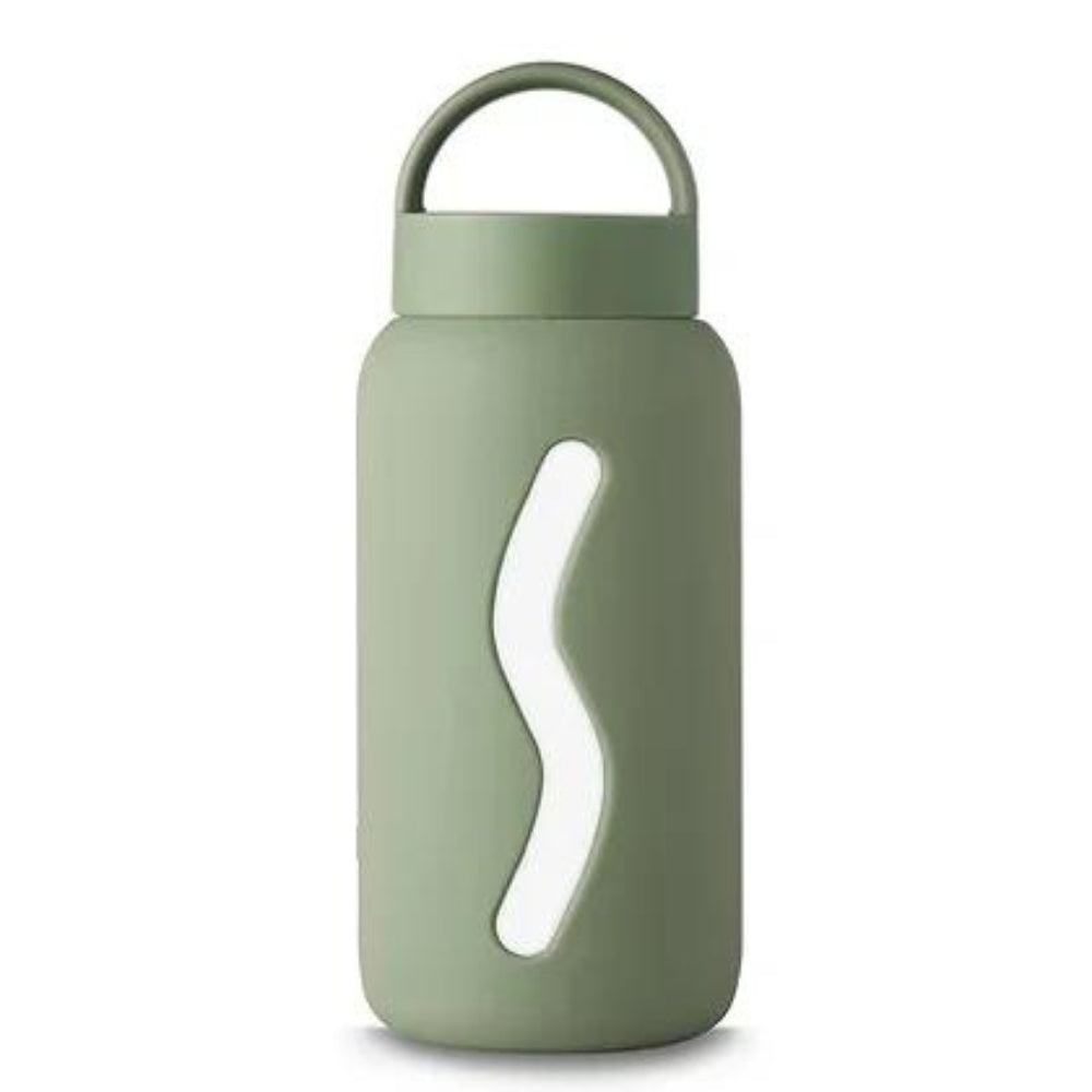 Muuki Butelka szklana na wodę Mini Silver Sage 500 ml