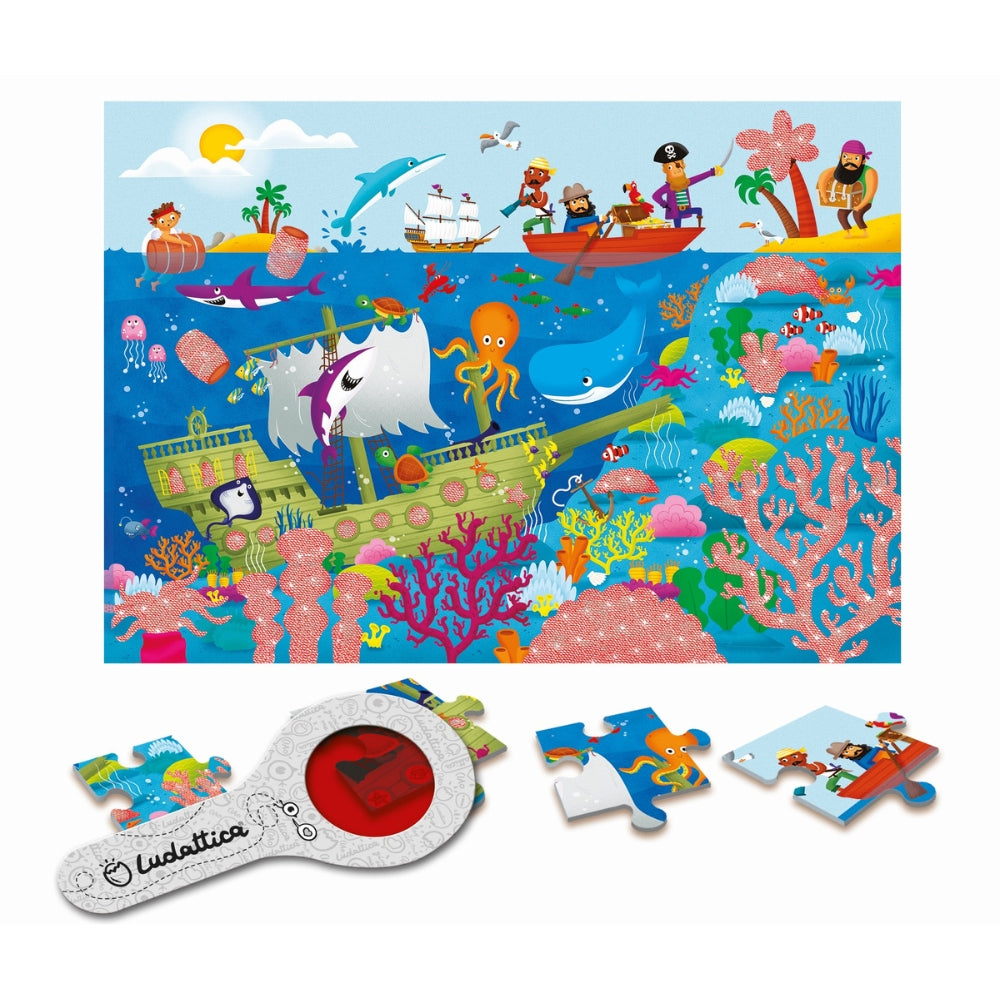Ludattica Puzzle dla dzieci z ukrytymi motywami Morze