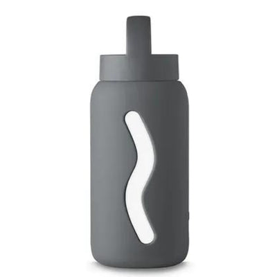 MUUKI Szklana butelka na wodę Mini Smoke Grey 500ml