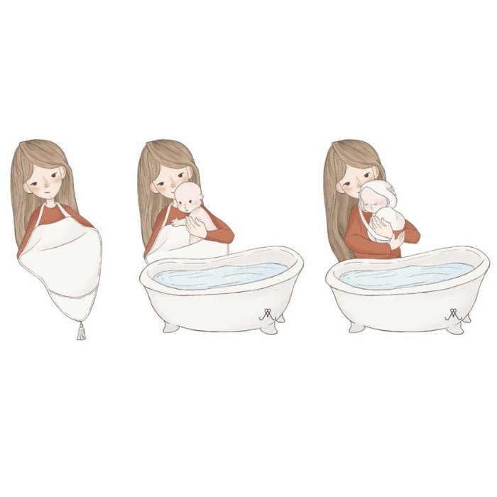 Memi Bambusowy ręcznik dla niemowląt Kittens