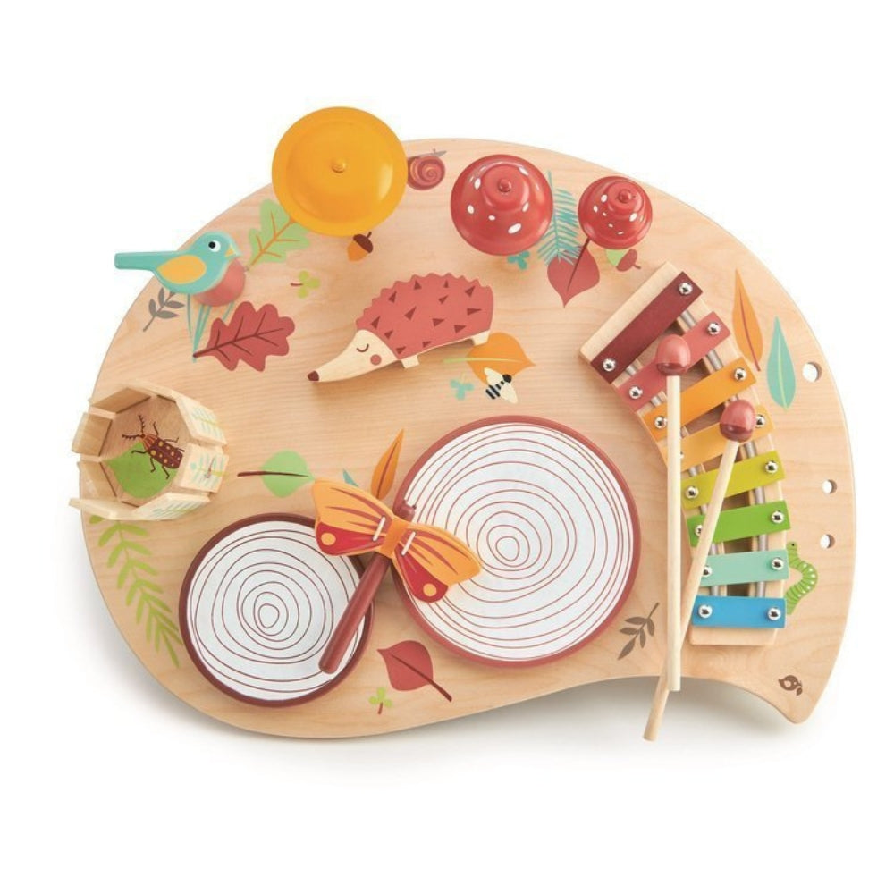 Tender Leaf Toys Instrumenty dla dzieci Drewniany stolik muzyczny