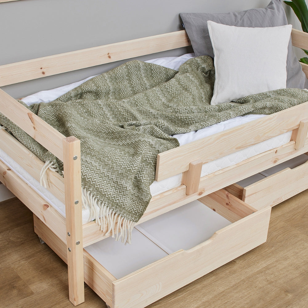 Hoppekids Łóżko młodzieżowe 70x160 cm ECO Comfort naturalne drewno