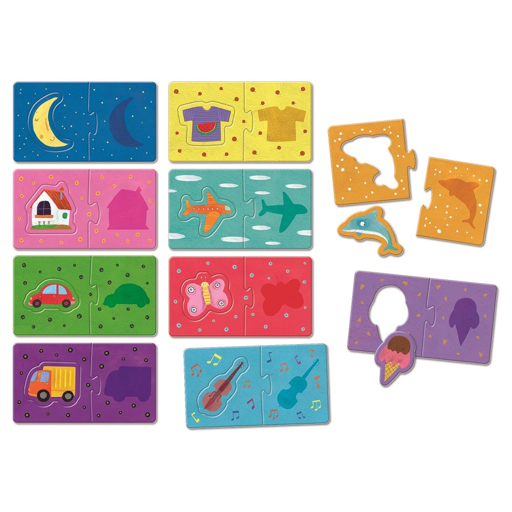 Ludattica Puzzle dla dzieci układanka montessori kształty