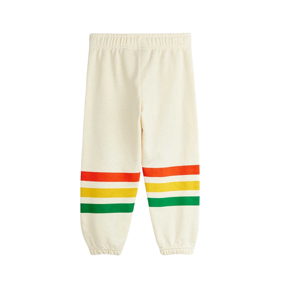 Mini Rodini Spodnie dresowe dla dzieci Bear stripe Ecru