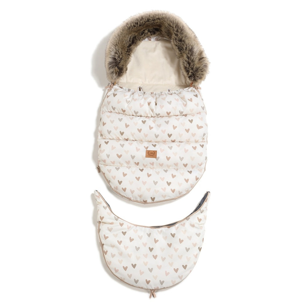 La Millou Śpiworek do wózka Combo Multi Heartbeat Beige