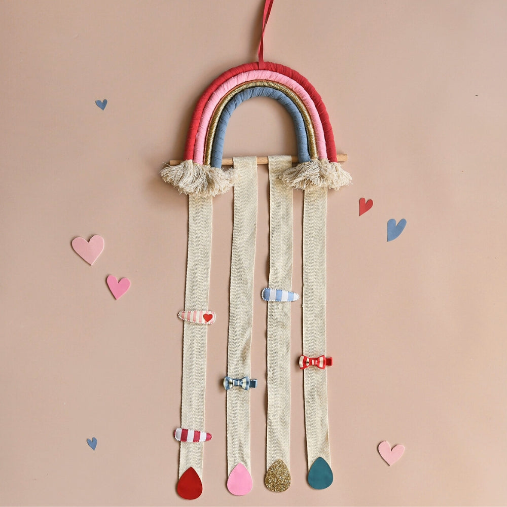 Rockahula Wieszaczek na spinki z 4 wstążkami Bright Rainbow