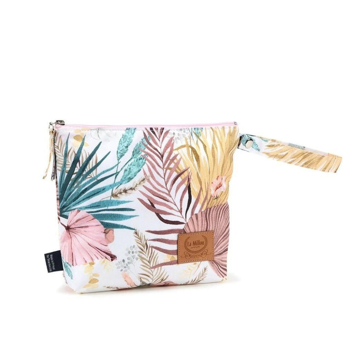 La Millou Kosmetyczka damska Waterproof Travel Bag XL Boho Palms Light