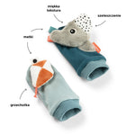 Done by Deer Skarpetki z grzechotką Playground Blue