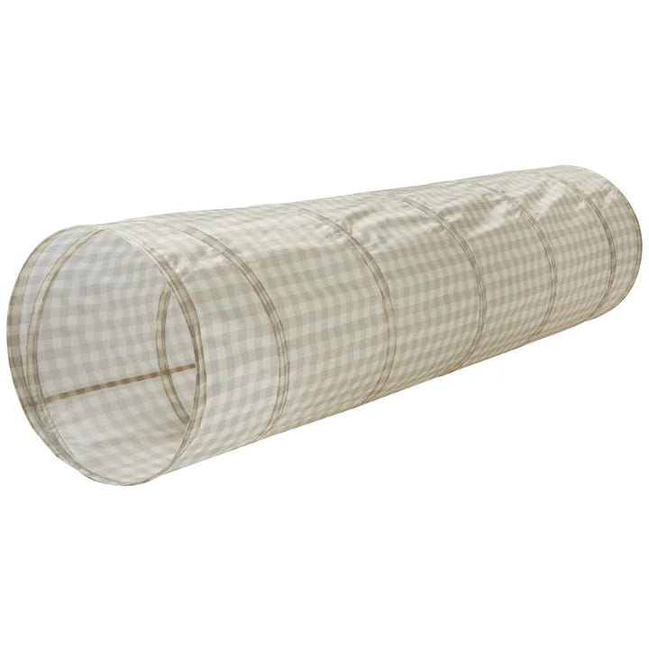 3 Sprouts Tunel dla dzieci Gingham Beige