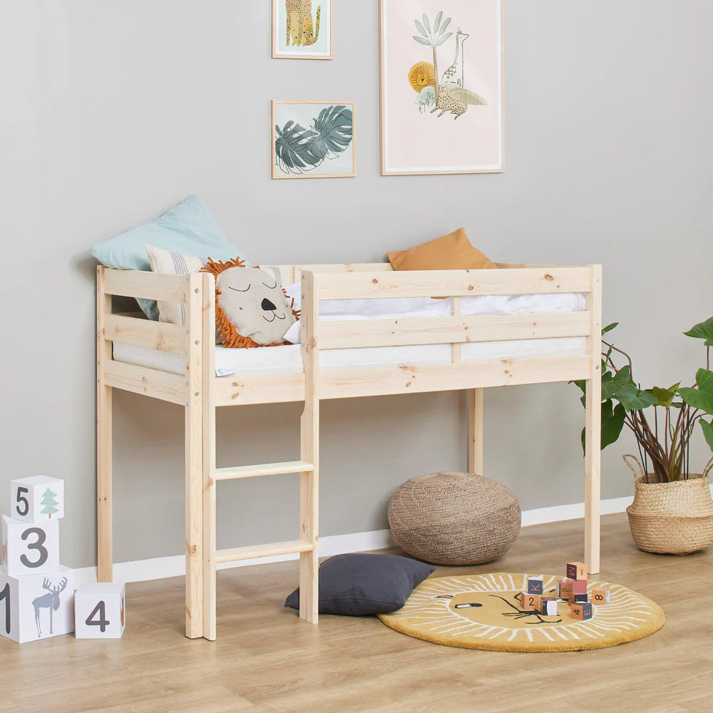 Hoppekids Łóżko piętrowe 70x160cm ECO Comfort naturalne drewno