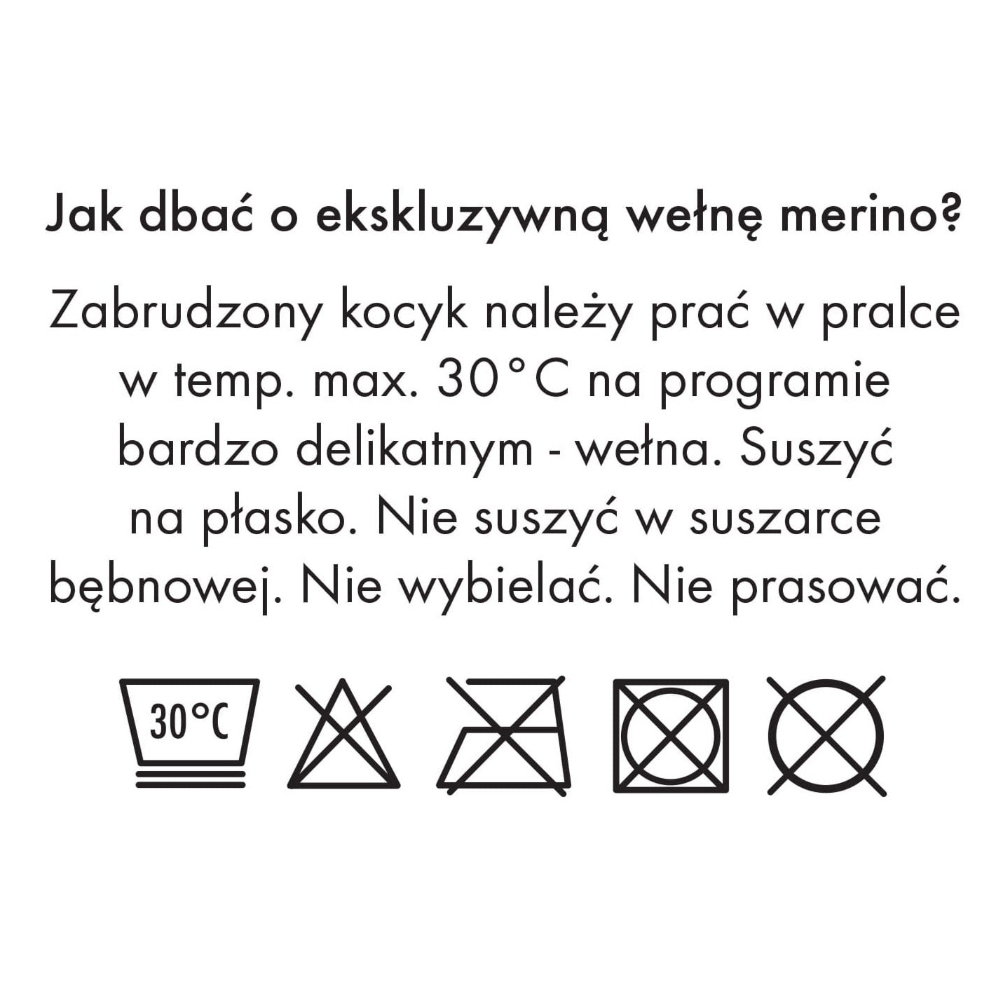 LullaLove Kocyk z wełny merino Niebieski