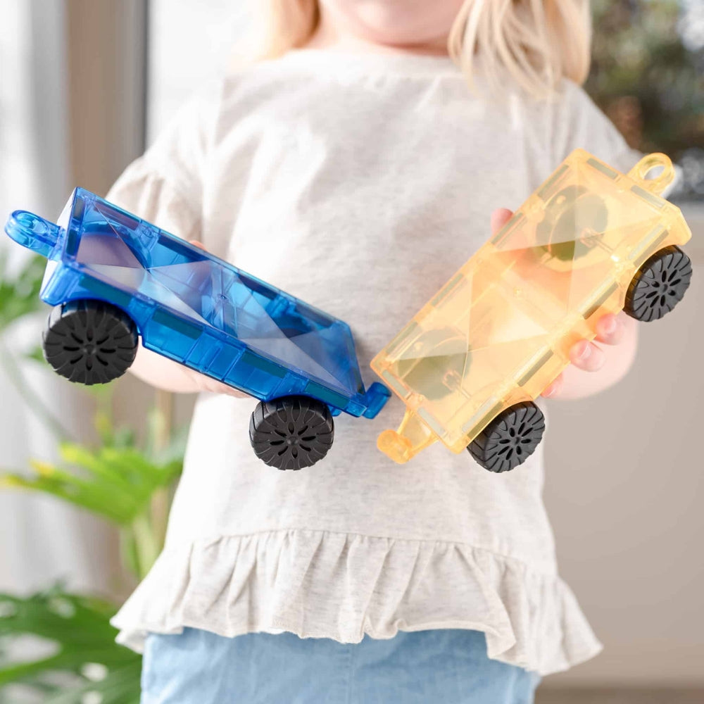 Connetix Klocki magnetyczne dla dzieci Rainbow Car Pack 2el.
