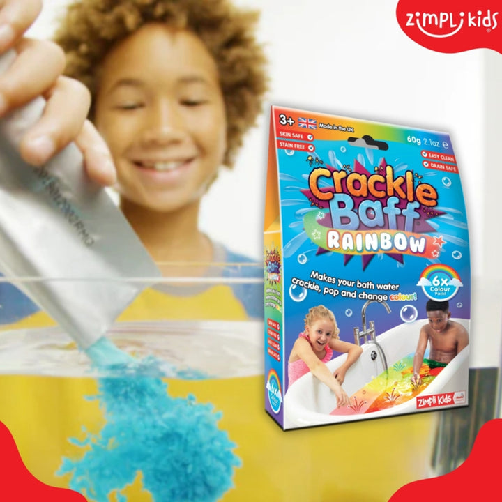 Zimpli Kids Strzelający proszek do kąpieli Crackle Baff Colours 6 użyć 6 kolorów