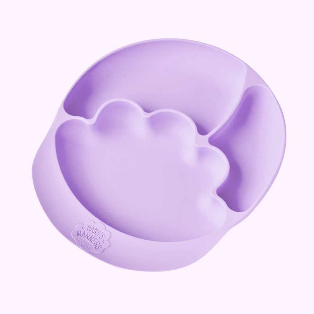 Nana's Manners Talerzyk z przyssawką silikonowy Purple