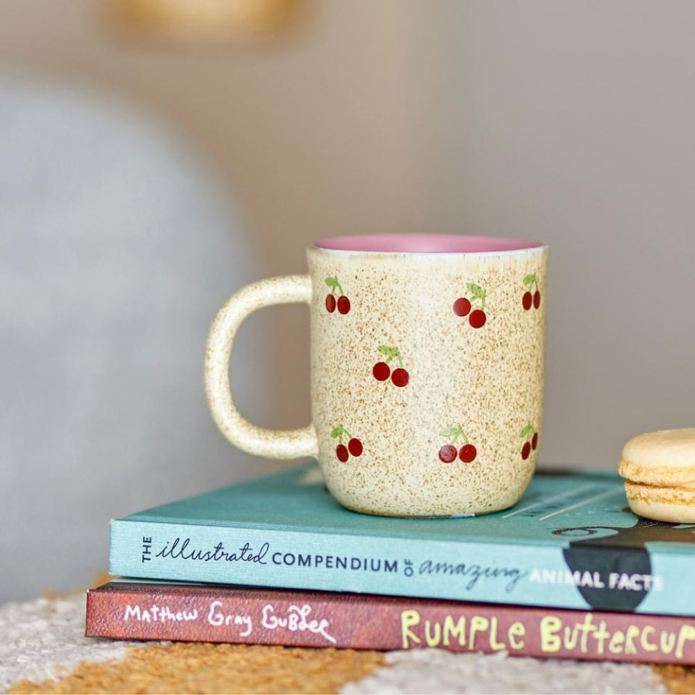 Bloomingville Kubek do herbaty Cherry Nature Stoneware