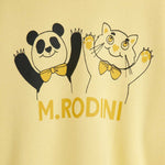 Mini Rodini Bluza dla dzieci Panda & Cat Yellow