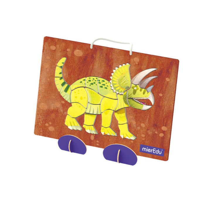 mierEdu Puzzle magnetyczne Triceratops