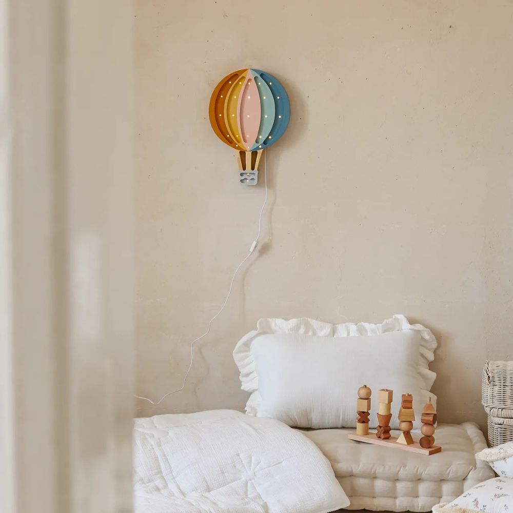 Little Lights Lampka dla dzieci Hot Air Baloon Retro Rainbow