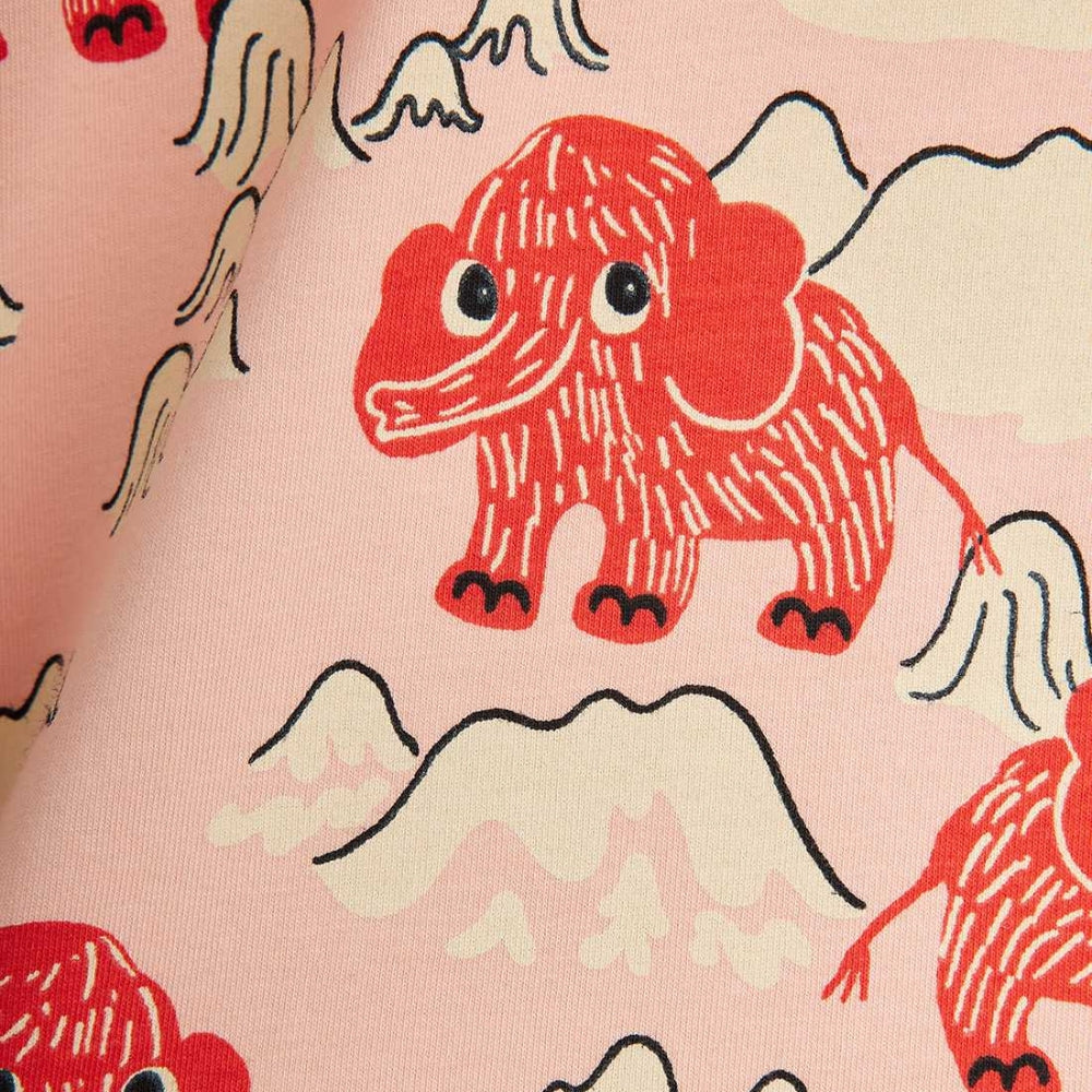 Mini Rodini Leginsy dla dziewczynki Mammoth Pink