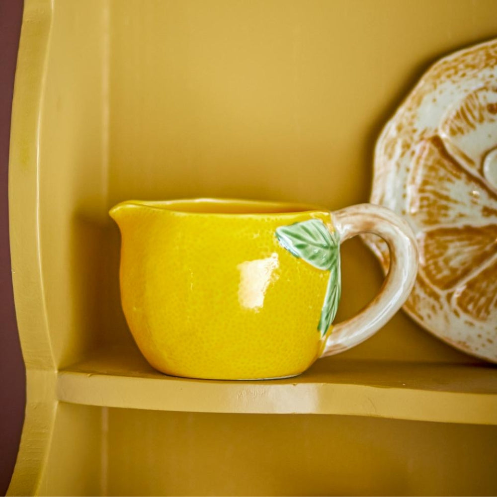 Bloomingville Dzbanek na mleko Limone Yellow Stoneware