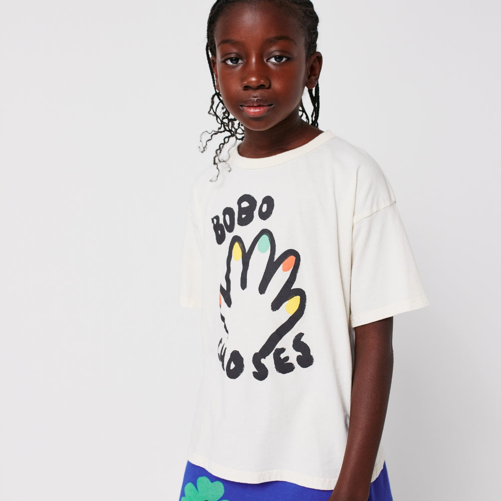 Bobo Choses Koszulka dla dzieci Have Fun Offwhite
