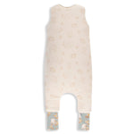 Sleepee Dwustronny śpiworek do spania z nóżkami Vintage Animals Sky Blue/Cream 6-12 m
